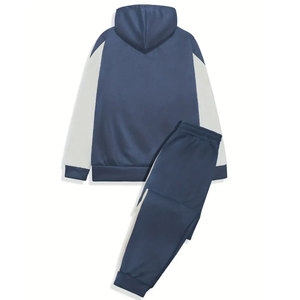 Survêtements d'hiver surdimensionnés pour hommes OEM avec logo et design personnalisés Meilleure vente au prix de gros de survêtements à capuche style solide et motif - Product Image 2