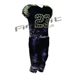 Maillot de football américain grande taille pour hommes jeunes vêtements de sport à sublimation personnalisée tissu léger et confortable à manches courtes - Product Image 2