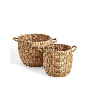 Panier de rangement pour la maison Panier de rangement pour la maison et la cuisine Panier de luxe en rotin de forme ronde très exigeant - Product Image 5