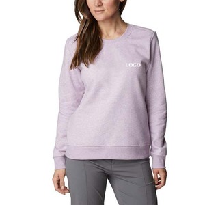 Sweat-shirt femme 100% coton léger respirant solide pour printemps/été Streetwear tenue décontracté avec position du logo avant - Product Image 1