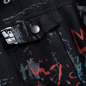 Chaqueta de lona vaquera transpirable para hombre con cuello alto, logotipo personalizado en la parte delantera, estilo urbano, con capucha, para invierno, multifuncional. - Product Image 6
