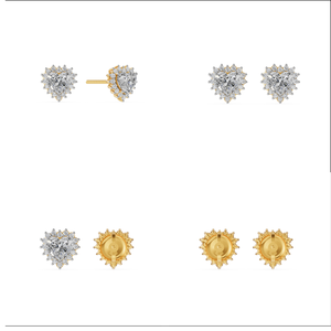 Bague de mariage en or massif 10 carats pour femme 1.22Cts VS Clarity EF Color Lab Grown Cut Diamond IGI Certified Engagement Ring Gift Parties - Product Image 5