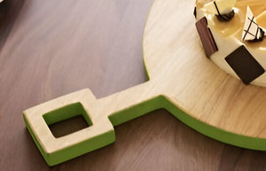 Plato de pizza de madera de diseño único más vendido con asa de la India - Product Image 5