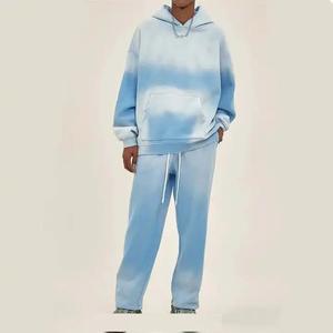 Conjunto de Sudadera con Capucha Vintage Lavada a la Piedra con Logotipo Personalizado para Hombre, Pantalones Cortos Ligeros con Efecto Desgastado por el Sol, Pantalones Deportivos con Lavado Ácido, 100% Algodón Transpirable - Product Image 5