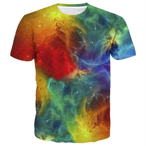 Venta al por mayor de algodón de alta calidad de moda cómoda de color sólido de manga corta de los hombres de sublimación camiseta con colores personalizados tamaño - Product Image 5