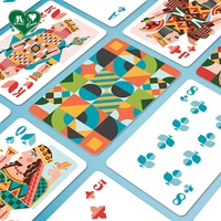 Cartes à Jouer Personnalisées de Haute Qualité avec Impression Graphique Géométrique pour Papier 310 g/m² 58x88mm 54 Cartes Vernis à Base d'Eau