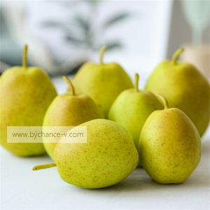 Modelo de fruta sintética de peras <span class=keywords><strong>Anjou</strong></span> Rojas realistas de alta calidad para comercialización visual y exhibición minorista - Product Image 5