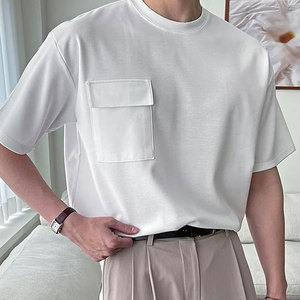 Camiseta de algodón 100% de gran tamaño con estampado de logotipo personalizado para hombre, camiseta de gran tamaño con estampado de diseño liso para hombre - Product Image 6
