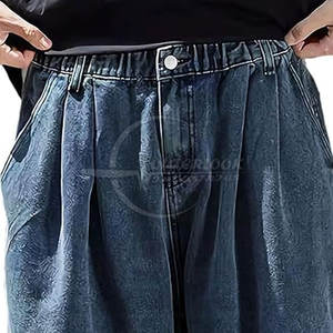 Pantalon en jean à jambes larges sur mesure pour hommes Taux de vente total 2025 Vêtements décontractés pour hommes à vendre en taille adulte - Product Image 5