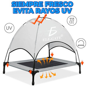 Cama XL para Perros con Toldo, Elegante y Cómoda Tienda de Campaña para Mascotas Pequeñas y Gatos - Product Image 5