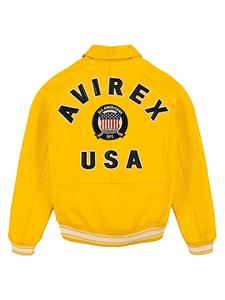 Avirex Hombres de cuero genuino de cuero de vaca Bomber Chaquetas más vendidas hechas a medida Tallas grandes Casual Moda avirex chaquetas - Product Image 5