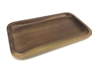 Élégant plateau de service en bois fait main avec design personnalisable et poignée en laiton Emballage personnalisable par glowin fashion - Product Image 6