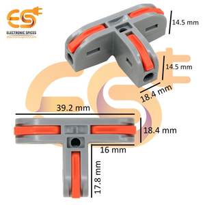 HM--112 T-Shape 3-Way Electronic Spice <b>Terminal</b> <b>Block</b> 450V/32A Splicing Lever Wire Connector - Product Image 3