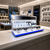 Support d'affichage personnalisé en acrylique pour lunettes, présentoir de comptoir pour lunettes intelligentes et lunettes de soleil