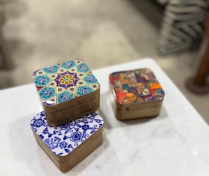 Bois et acrylique Bakhoor brûleur décoration de la maison Style arabe brûleur d'encens Mubkhar porte-encensoir par faizacraft - Product Image 2