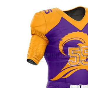 2024 nouveauté uniforme de Football américain meilleure vente ensembles respirants avec nom de l'équipe quantité minimale de commande bas - Product Image 6