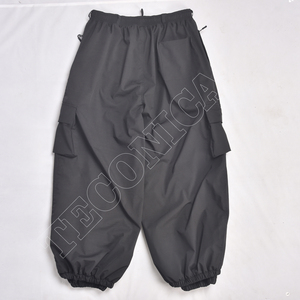 Pantalones de Esquí Negros Reflectantes con Estampado Tribal, Resistentes al Viento, de Alta Calidad, con Forro Interior Cálido, Cintura con Cordón Ajustable y Puños Elásticos - Product Image 2