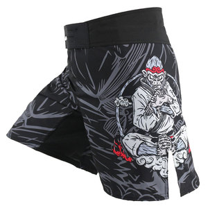 Pantalones cortos de artes marciales sólidos de calle alta para hombre de alta calidad personalizados MMA UFC transpirables de secado rápido ecológicos - Product Image 1