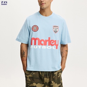 เสื้อยืดคอกลมผู้ชายทรงปกติ พิมพ์ลายโลโก้ตามสั่ง ผ้าฝ้าย 100% แบบ DTG สวมใส่สบาย แขนสั้น น้ำหนัก 220 กรัม ผ้าเนื้อแน่น สไตล์ลำลอง - Product Image 2