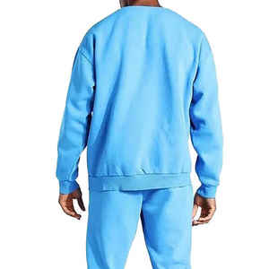 Conjunto Deportivo Casual de Talla Grande, Lavado Ácido, con Pedrería, 100% Algodón, Cintura Elástica, Estampado Sólido, 2 en 1, Transpirable, Personalizable, para Invierno y Fútbol - Product Image 5