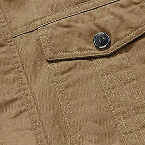 ราคาขายส่ง เสื้อแจ็คเก็ตผู้ชายแบบมีซิป คอตั้ง สไตล์ลำลอง สำหรับฤดูหนาว เสื้อแจ็คเก็ตคาร์โก้แบบซักสำหรับกิจกรรมกลางแจ้ง พร้อมบริการ OEM - Product Image 3