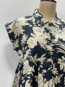 Débardeurs d'été 100 % coton écologiques style japonais à col en V, imprimé floral, boutons sur le devant, logo, détails complexes, lavables - Product Image 3