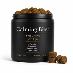 Snack Masticabili Calmanti per Cani a Marchio Privato con L-Teanina per Alleviare lo Stress da Tempeste e Visite Veterinarie OEM - Product Image 1