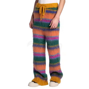 Pantalon en mohair de qualité supérieure confortable pour hommes, dernier modèle avec taille moyenne décontractée, service OEM disponible - Product Image 3