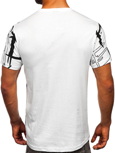 เสื้อยืดคอกลมแขนสั้นผ้าฝ้าย 100% พิมพ์ลายดิจิทัล สำหรับผู้ชาย สไตล์สตรีทแวร์ ระบายอากาศได้ดี - Product Image 6