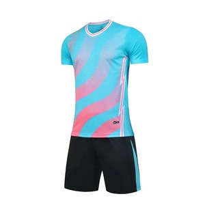 Conjunto de camiseta de fútbol de 2 piezas de secado rápido personalizado para hombre, Camiseta estampada de manga corta personalizada, pantalones cortos, uniforme de fútbol, ropa deportiva - Product Image 5