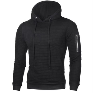 Sudadera con capucha de algodón 100% para hombre, cómoda, transpirable, de Color sólido, informal, básica para primavera e invierno, cuello con capucha para hombre, teñido liso - Product Image 3