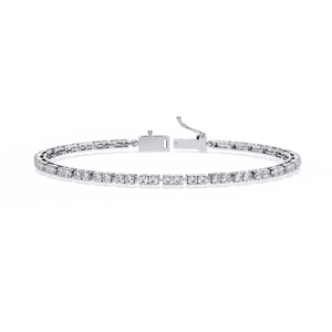 Magnifique bracelet et jonc en or 18 carats avec diamants de laboratoire - Product Image 2