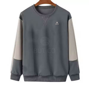 Sweat-shirt d'hiver décontracté pour hommes, conception de logo personnalisé, sweatshirts OEM respirants en coton/polyester à motif solide et durable en vente - Product Image 1