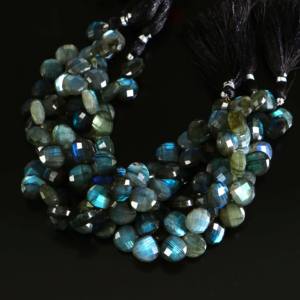 Cuentas redondas lisas de labradorita brillante, cuentas de piedras preciosas de labradorita natural, tamaño de 5-7 mm, hebra completa de 16 pulgadas para la fabricación de joyas. - Product Image 5