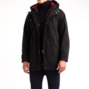 2025 bas prix de haute qualité personnalisé couleur enduit à capuche avant Parka veste pour hommes Top vente hiver vêtements de rue - Product Image 4