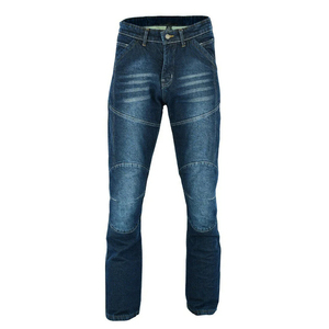Jeans de moto en denim bleu pour hommes avec protection CE Respirant et durabilité améliorée - Product Image 1