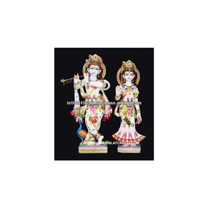 Hecho a mano dios Krishna Radha Maa mármol Murti - Product Image 1