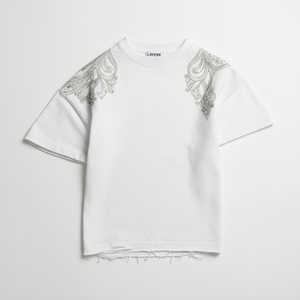 Women's Luxury Cotton Crop Top Custom Rhinestone 3D Print Contrast Detail Loose <b>Streetwear</b> <b>Y2K</b> Fashion Breathable Eco-Friendly - Product Image 3