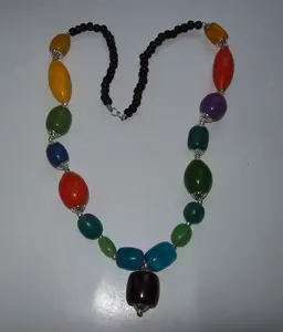 สร้อยคอลูกปัดเรซินสำหรับผู้หญิงคลาสสิกยาว16นิ้วออกแบบได้ตามต้องการขนาดคู่รักรูปทรงลวดลายสำหรับวันครบรอบ - Product Image 3