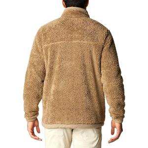 Veste polaire Sherpa personnalisée pour hommes avec poche zippée chaude, coupe-vent à capuche ample pour la chasse, vêtements longs - Product Image 6