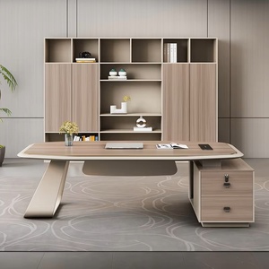 Luxury Smart Electric Sit Stand <b>Desk</b> Adjustable Height Solid Wood Executive Office Computer <b>Table</b> Eco Friendly Modular CEO Works - Product Image 2