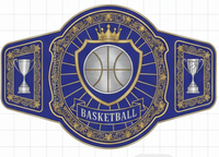 Ceinture de championnat de basketball professionnelle sur mesure pour compétitions - Taille basse unisexe