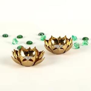 Lotus Votive Bowls Set Of-2 for Christmas Home Decoration Candle Holders High Quality Handmade Fancy Candle <b>Mold</b> - Product Image 1