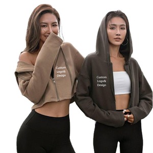 เสื้อฮู้ดโอเวอร์ไซส์สำหรับผู้หญิงเสื้อสเวตเชิ้ตฮิปฮอปเปิดไหล่สไตล์ฮิปฮอปสำหรับผู้หญิง - Product Image 6