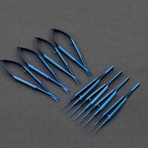 กรรไกรตัดตา castroviejo สำหรับใช้ในโรงพยาบาลกรรไกรตัดกระจกตาใช้ไทเทเนียมแบบใช้ซ้ำได้ - Product Image 3