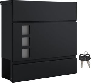 Paquete de buzón montado en la pared moderno personalizado Buzón de metal de gran capacidad Tediton Lock Muebles Artículos al aire libre OEM ODM - Product Image 4