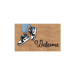 Support en PVC antidérapant respectueux de l'environnement pour une sécurité accrue PVC COIR EMBOSSED INDIAN DOORMAT à vendre - Product Image 6