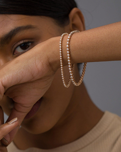 Pulsera de Diamantes Cultivados en Laboratorio con Certificación IGI, Corte Brillante Redondo, Oro Amarillo, Rosa o Blanco de 10K, 14K o 18K, Joyería de Lujo para Mujer - Product Image 2