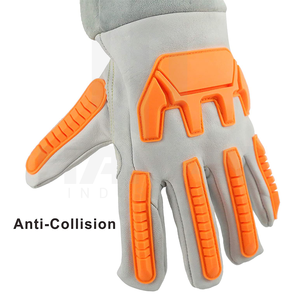 Gants de sécurité en cuir de protection supérieure contre la chaleur et les incendies Gants de soudage professionnels industriels de longue durée Prix de gros - Product Image 2