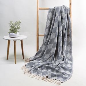 Jetés et couvertures en coton biologique 100% certifié GOTS, imprimés à la main, style indien, en coton doux - Product Image 4